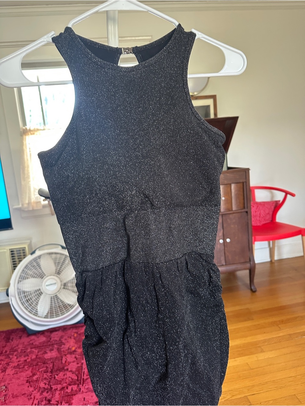 Sparkle Black Mini Dress - Sleek Sleeveless Party Dress